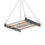 Lámpara LED para cultivo de 120 W | Espectro completo de 2,4 μmol/J | Lámpara de 4 barras regulable y controlable mediante aplicación, para plantas de interior de 2x2 pies y ciclo completo de crecimiento