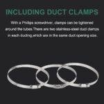 4/6inch flexible aluminum duct, heavy-duty 4-layer protection, 25 feet long, suitable for heating, cooling, ventilation and exhaust scenarios - Imagen 3