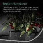 Reusable 5 Gallon Aeration Grow Bags Nonwoven Fabric Pots with Multi-Purpose Rings for All Garden Plants - Imagen 2