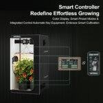 48"x24"x60" 1680D Mylar Grow Tent Kit with Smart Controller & Full Grow Equipment Set - Imagen 3