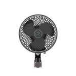 Ventilador inteligente con clip para tiendas de cultivo de 6 pulgadas, con motor EC de larga duración, velocidad y oscilación ajustables, y clasificación IP44: ventilador de refrigeración silencioso y resistente a la intemperie para hidroponía