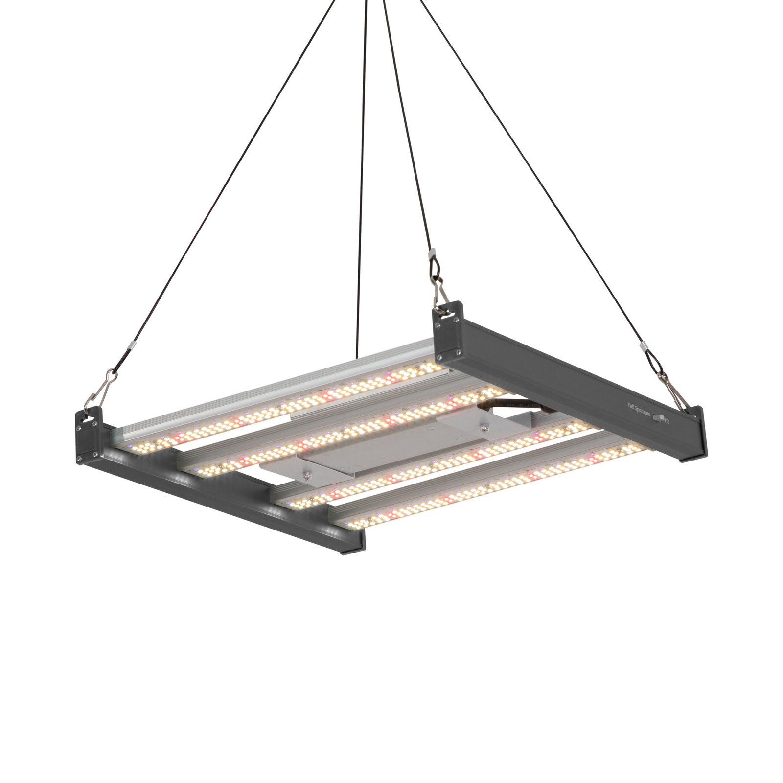 120W LED Grow Light | 2.4μmol/J Full Spectrum | App Control & Dimmable 4-Bar Lamp for 2x2ft Indoor Plants Full Cycle Growth