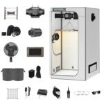 24”x24”x48” 1680D Mylar Grow Tent Kit with Smart Controller & Full Grow Equipment Set