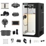 36"x36"x72" 1680D Mylar Grow Tent Kit with Smart Controller & Full Grow Equipment Set