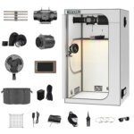 48"x24"x60" 1680D Mylar Grow Tent Kit with Smart Controller & Full Grow Equipment Set