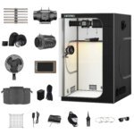 48"x48"x80" 1680D Mylar Grow Tent Kit with Smart Controller & Full Grow Equipment Set