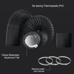 4/6inch flexible aluminum duct, heavy-duty 4-layer protection, 25 feet long, suitable for heating, cooling, ventilation and exhaust scenarios - Image 4