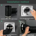 4/6inch flexible aluminum duct, heavy-duty 4-layer protection, 25 feet long, suitable for heating, cooling, ventilation and exhaust scenarios - Image 7