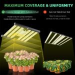 120W LED Grow Light | 2.4μmol/J Full Spectrum | App Control & Dimmable 4-Bar Lamp for 2x2ft Indoor Plants Full Cycle Growth - Image 3