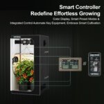 36"x36"x72" 1680D Mylar Grow Tent Kit with Smart Controller & Full Grow Equipment Set - Image 3