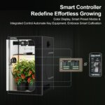 48"x48"x80" 1680D Mylar Grow Tent Kit with Smart Controller & Full Grow Equipment Set - Image 3