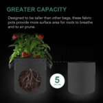 Reusable 5 Gallon Aeration Grow Bags Nonwoven Fabric Pots with Multi-Purpose Rings for All Garden Plants - Image 3