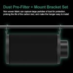 4*10Inch Hydroponic Air Carbon Filter Australian Charcoal Odor Scrubber Reversible Flange Included - Image 5