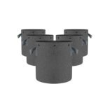 Reusable 5 Gallon Aeration Grow Bags Nonwoven Fabric Pots with Multi-Purpose Rings for All Garden Plants
