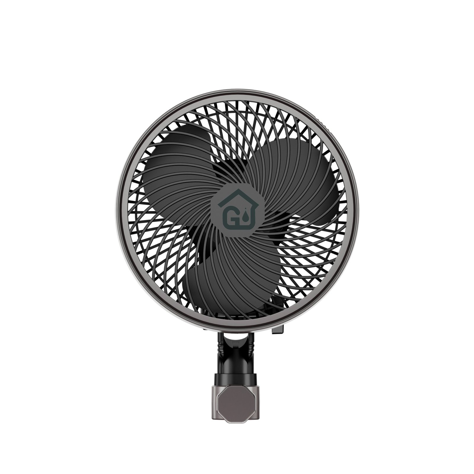 Smart 6 Inch Grow Tent Clip Fan with Durable EC Motor, Adjustable Speed & Oscillation, IP44 Weatherproof Quiet Hydroponics Cooling Fan